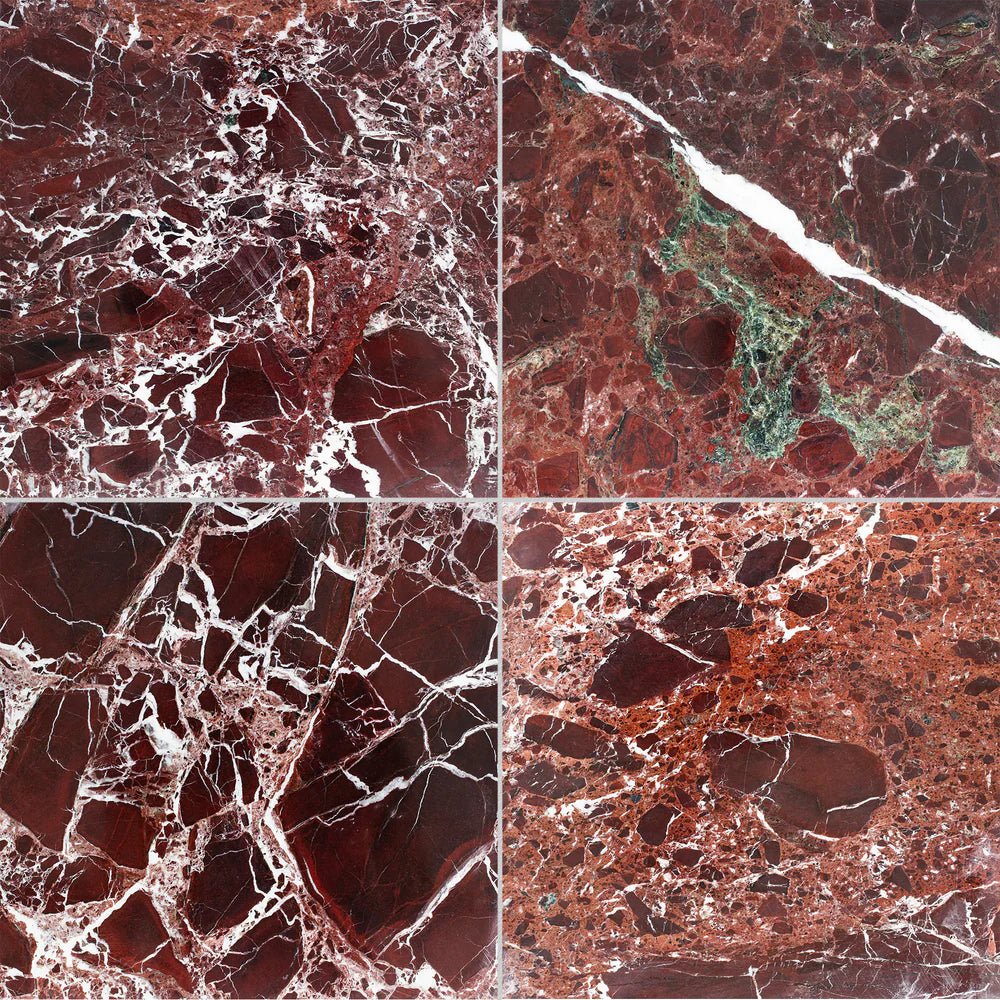 Breccia Vino Marble Tile 18" x 18" Artistic Tile - Zicana Boutique - 1