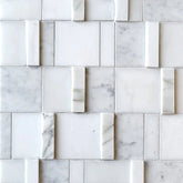 Briar 3D BlockWeave Marble Mosaic Tile Zicana Boutique - Zicana Boutique - 1
