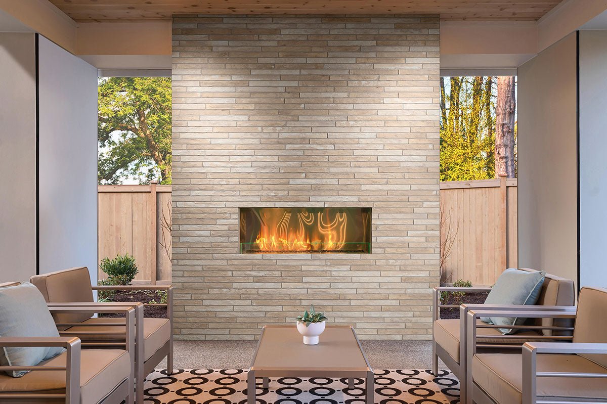 Brickstone Ivory Brick Porcelain MSI Field Tiles 2" X 18" MSI - Zicana Boutique - 2