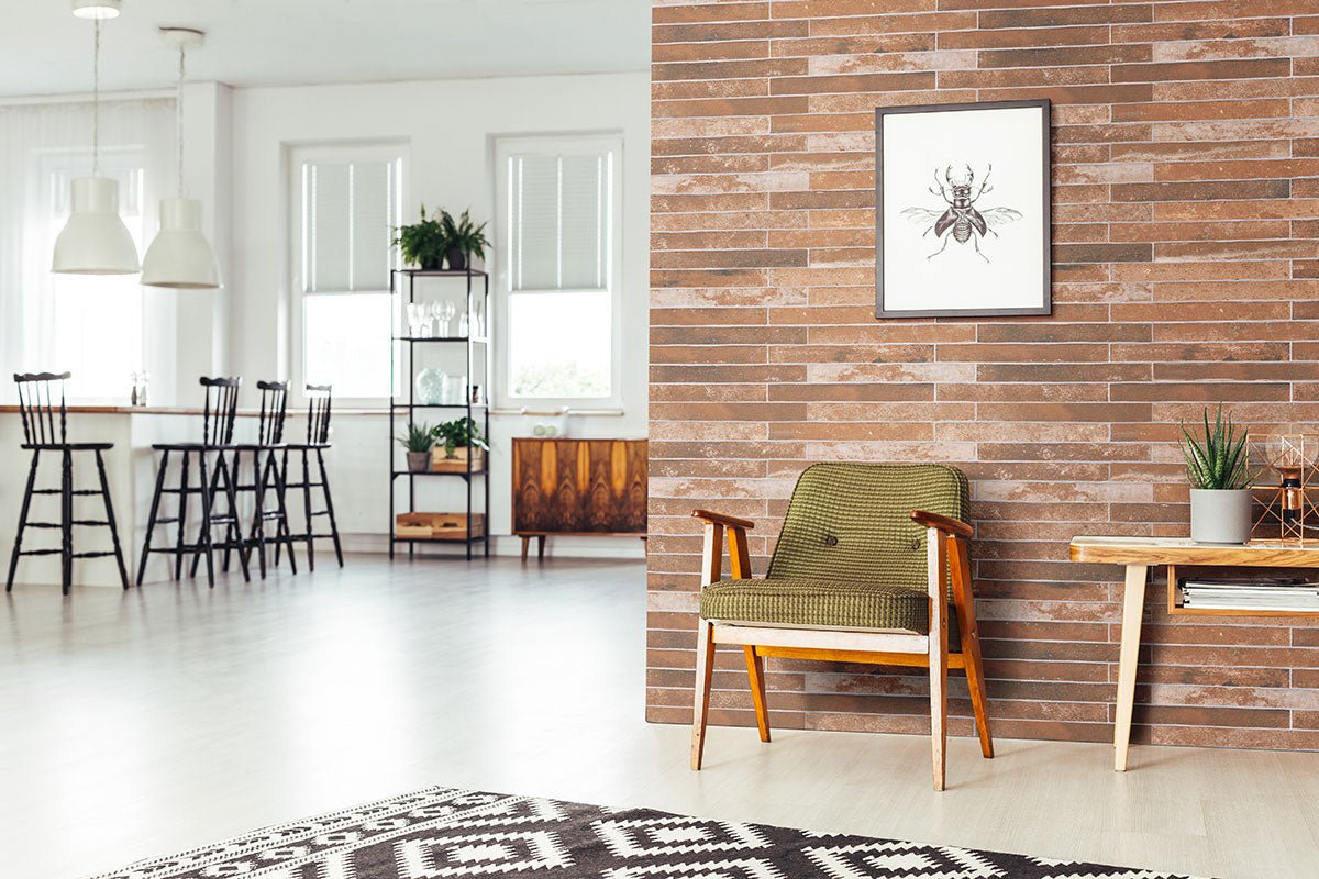 Brickstone Red Brick Porcelain MSI Field Tiles 2" X 18" MSI - Zicana Boutique - 8