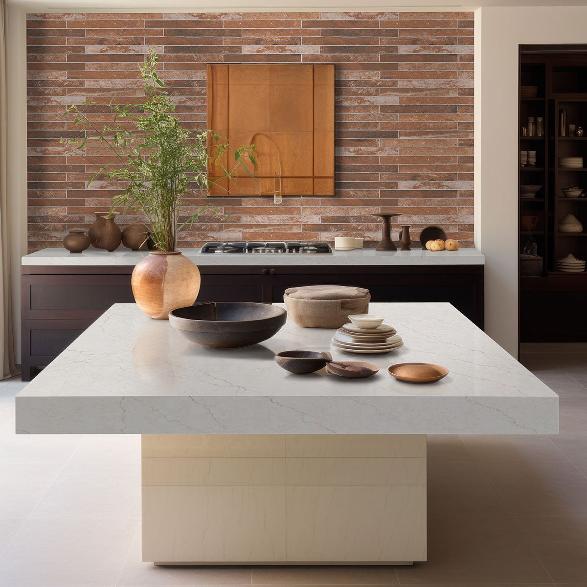 Brickstone Red Brick Porcelain MSI Field Tiles 2" X 18" MSI - Zicana Boutique - 7