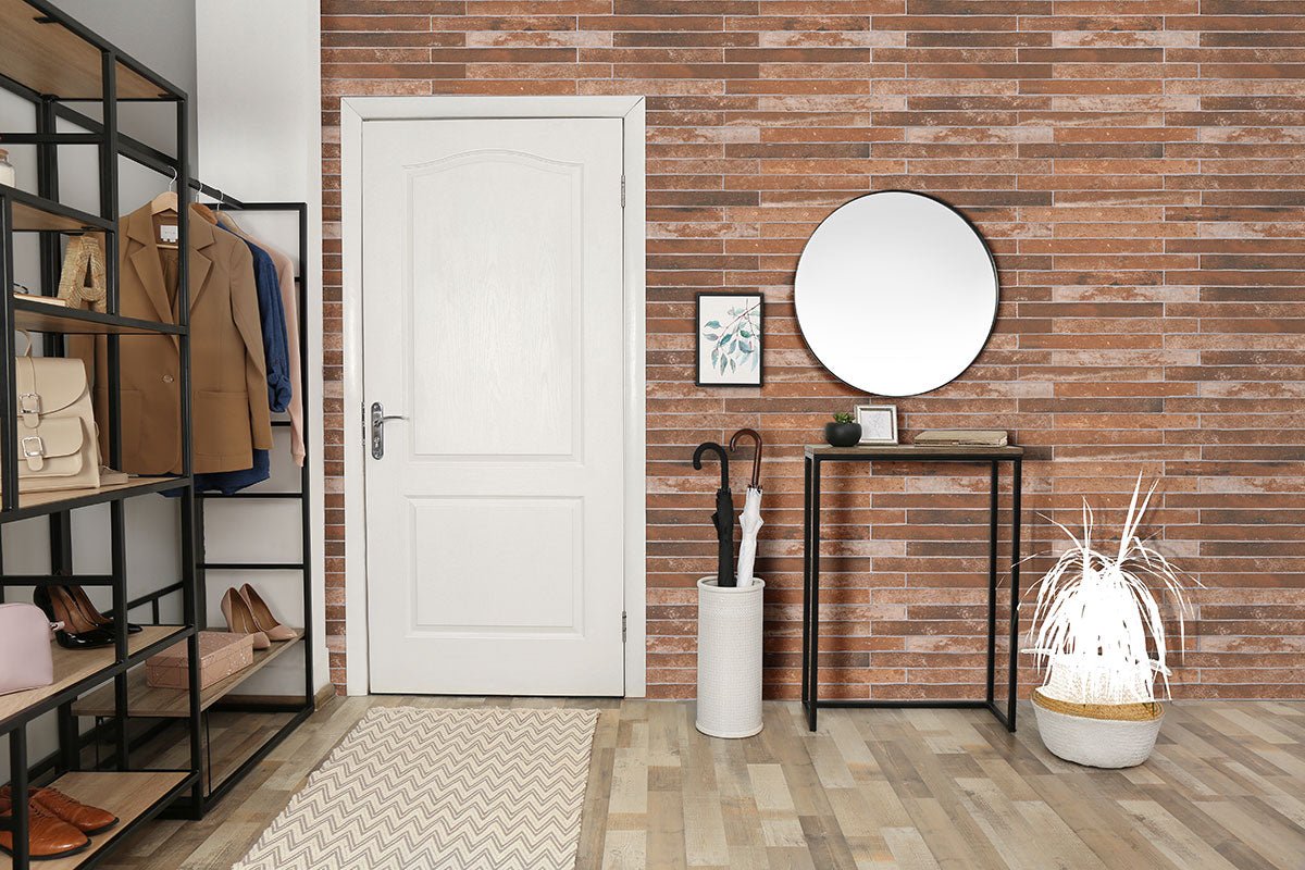 Brickstone Red Brick Porcelain MSI Field Tiles 2" X 18" MSI - Zicana Boutique - 5