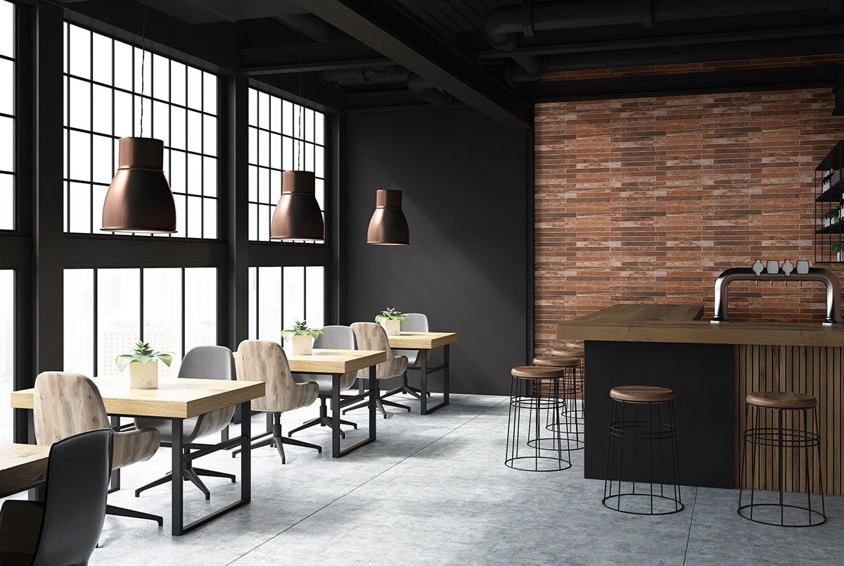 Brickstone Red Brick Porcelain MSI Field Tiles 2" X 18" MSI - Zicana Boutique - 6