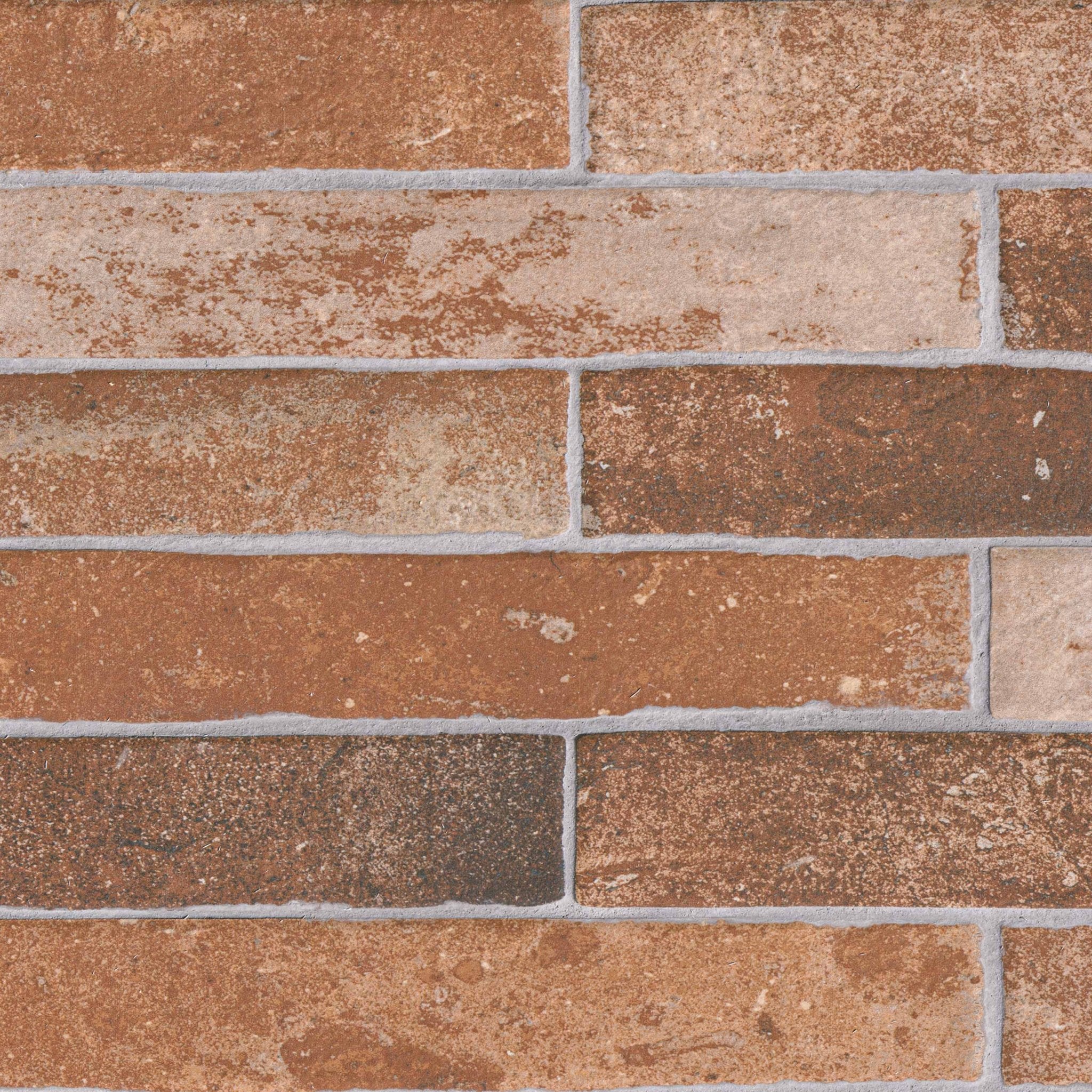 Brickstone Red Brick Porcelain MSI Field Tiles 2" X 18" MSI - Zicana Boutique - 1
