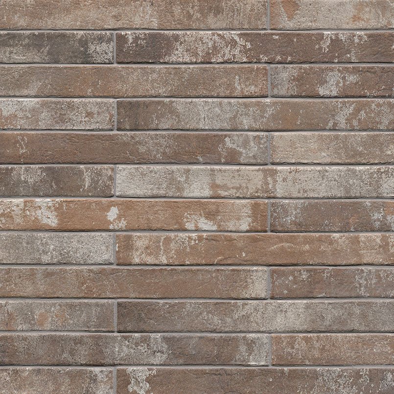 Brickstone Rustique Red Brick Porcelain MSI Field Tiles 2" X 18" MSI - Zicana Boutique - 1