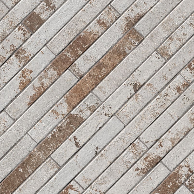 Brickstone Rustique White Brick Porcelain MSI Field Tiles 2" X 18" MSI - Zicana Boutique - 3