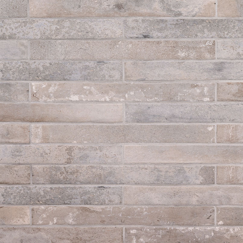 Brickstone Taupe Brick Porcelain MSI Field Tiles 2" X 18" MSI - Zicana Boutique - 1