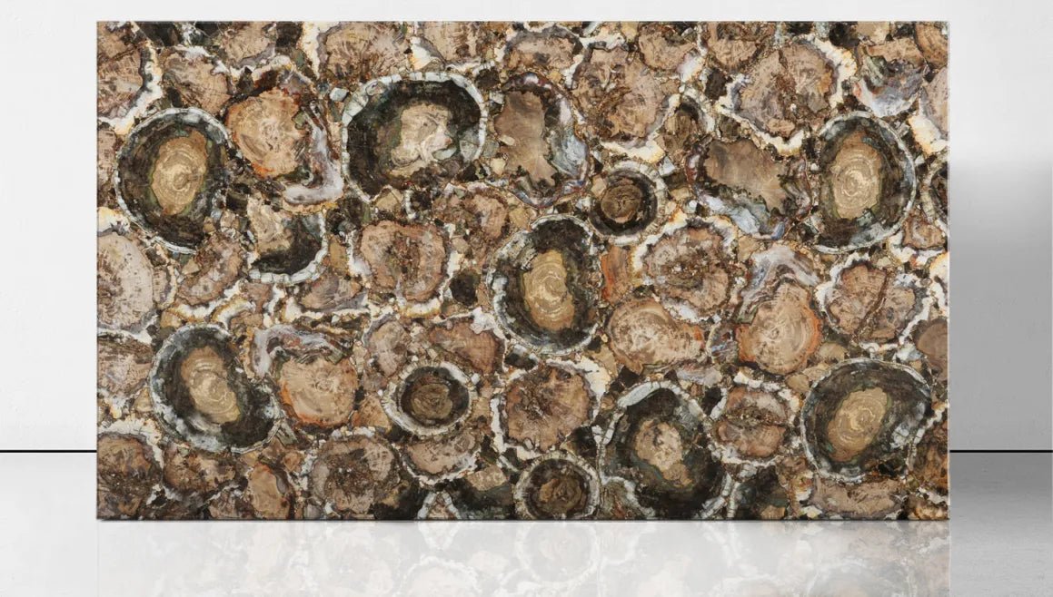 Brown Petrified Wood Precious Stone Zicana Boutique - Zicana Boutique - 8