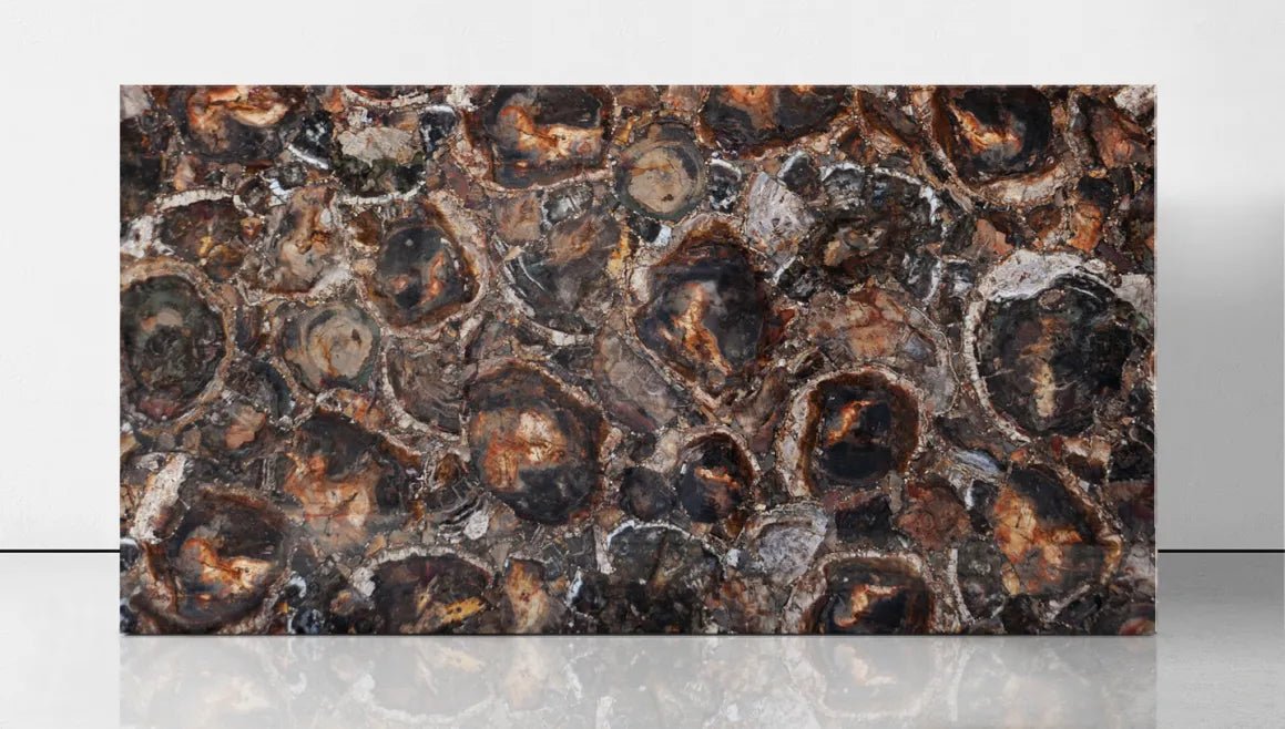 Brown Petrified Wood Precious Stone Zicana Boutique - Zicana Boutique - 13