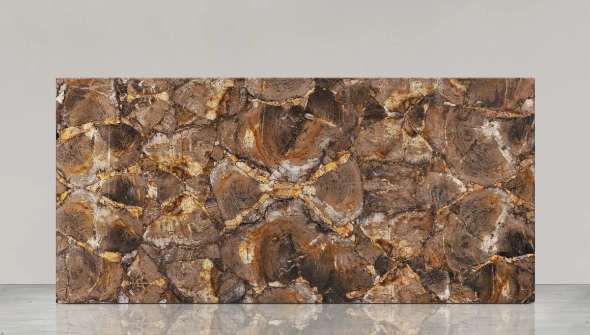 Brown Petrified Wood Precious Stone Zicana Boutique - Zicana Boutique - 7