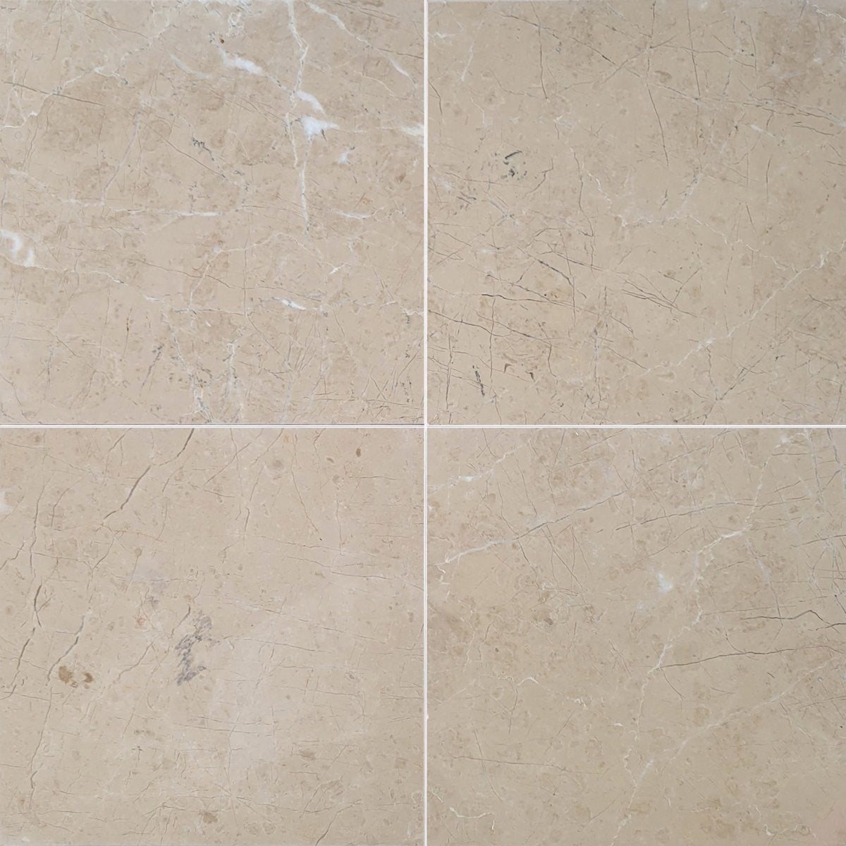 Bursa Beige Polished Marble Field Tile 12''x12''x3/8'' Zicana Boutique - Zicana Boutique - 1