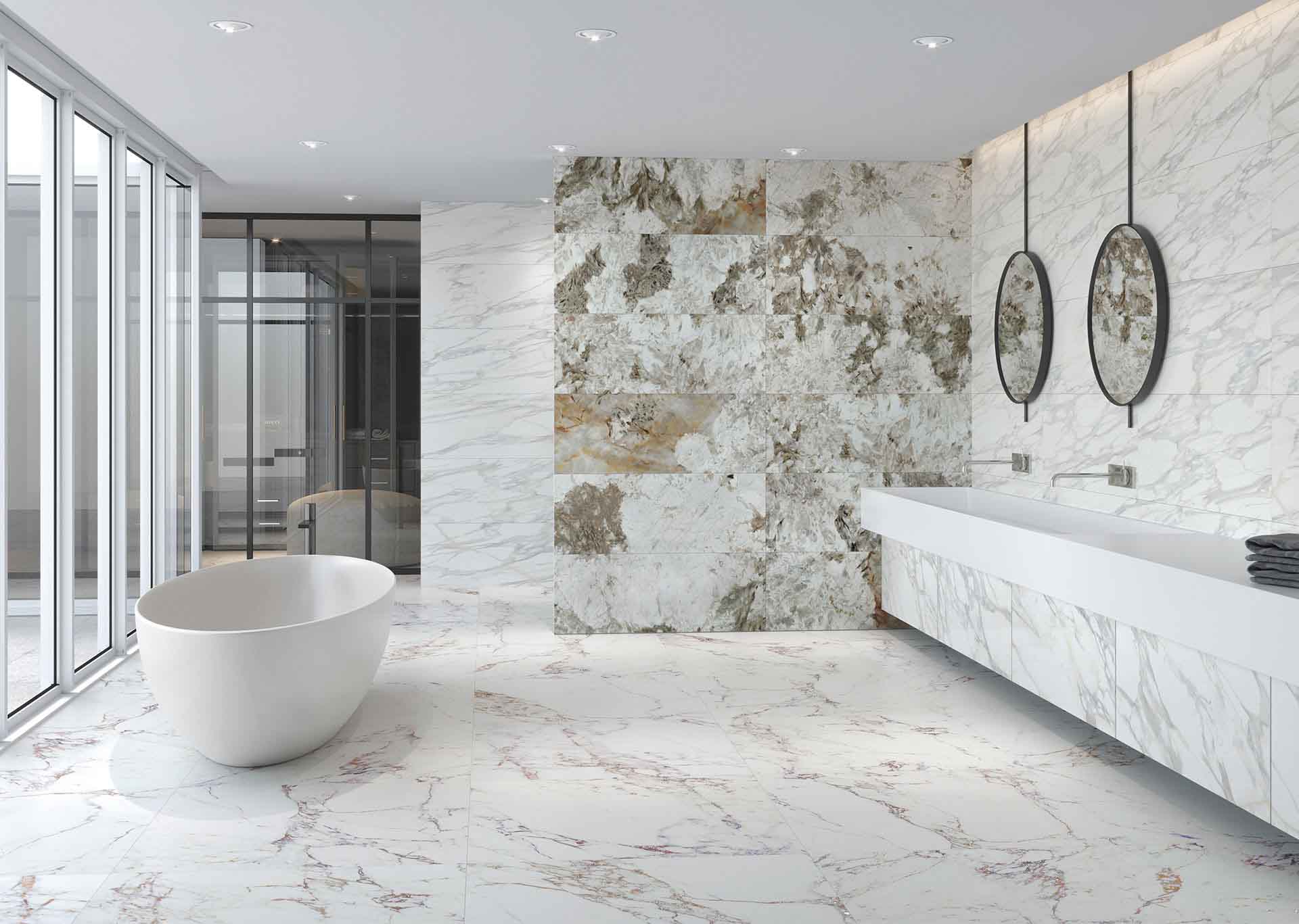 Calacatta Borghini Marble Tiles 12''x 24'' Zicana Boutique - Zicana Boutique - 4