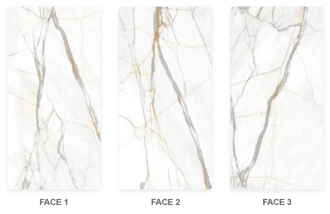 Calacatta Borghini Raphael 48" x 96" Field Tile Raphael Porcelain - Zicana Boutique - 5