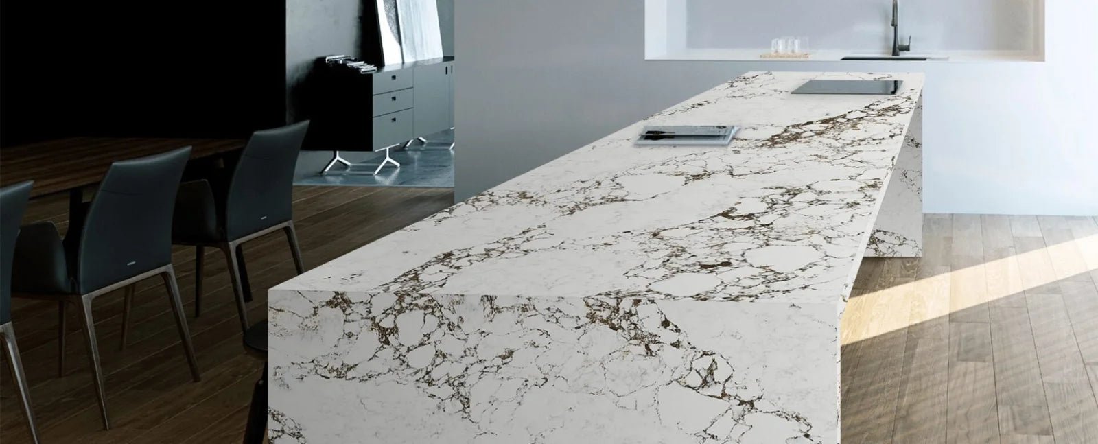 Calacatta Capria Raphael Quartz Raphael Quartz - Zicana Boutique - 2