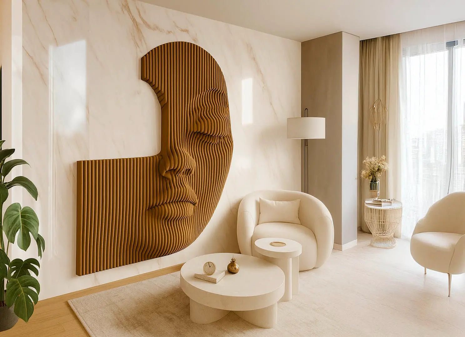 Calacatta Crema Raphael 32" x 32" Field Tile Raphael Porcelain - Zicana Boutique - 4