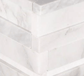 Calacatta Cressa 3D Hardscape Marble MSI Mosaic Tiles 6" X 18" Corner MSI - Zicana Boutique - 1