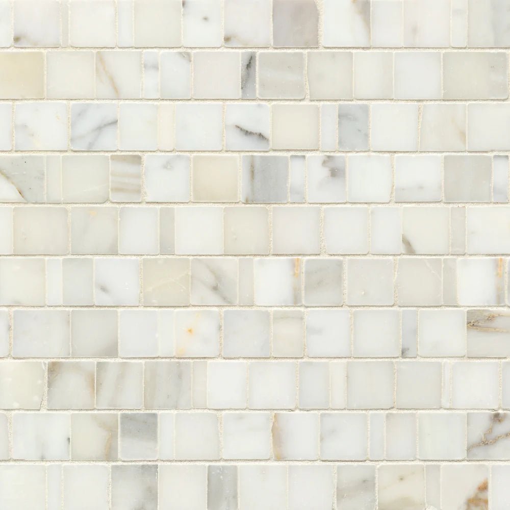 Calacatta Gold Marble Mosaic Broken Joint 3.0cm Artistic Tile - Zicana Boutique - 1