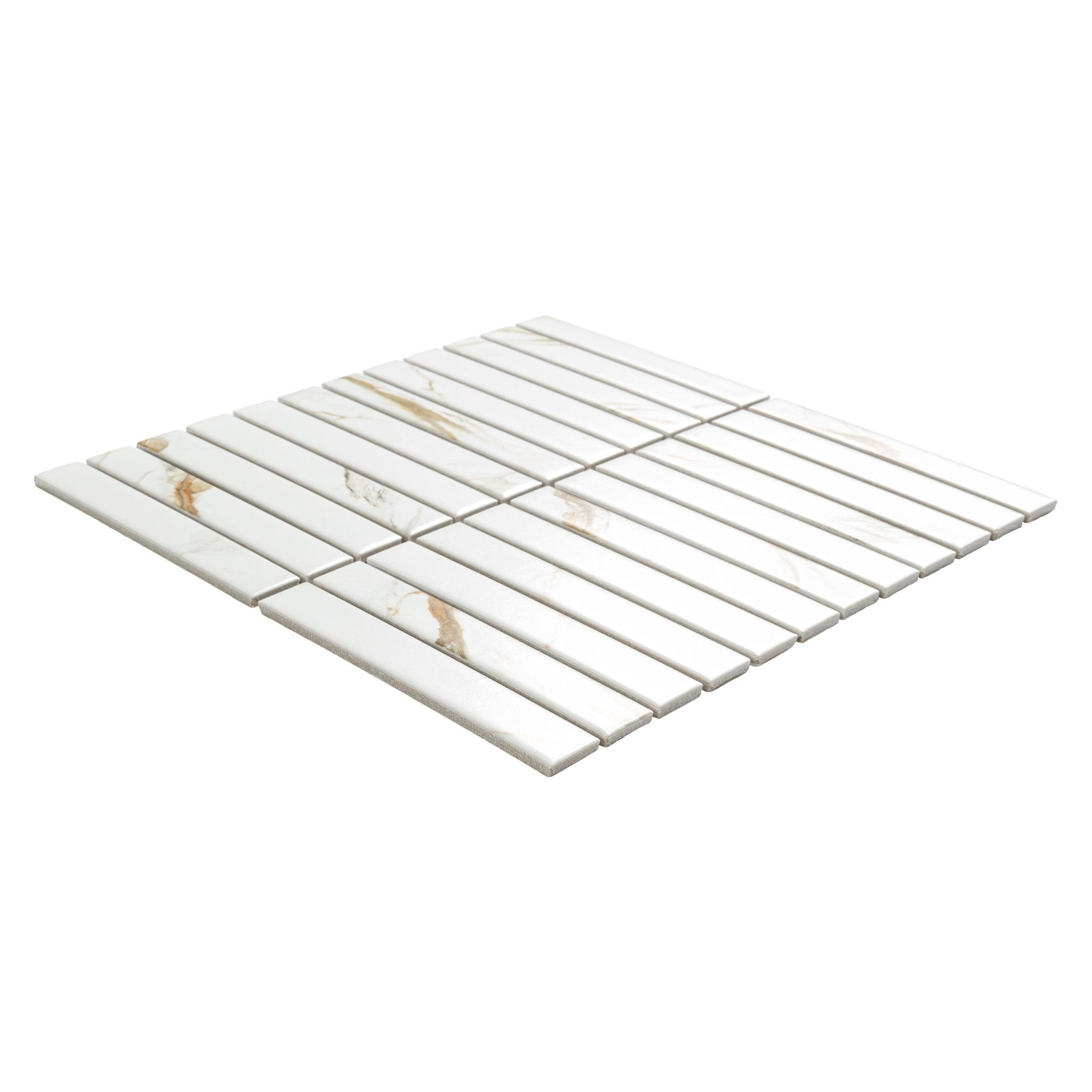 Calacatta Gold Porcelain MSI Field Tiles 1" X 6" Stack Pattern MSI - Zicana Boutique - 3
