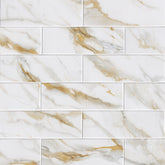 Calacatta Gold Porcelain MSI Field Tiles 4" X 12" MSI - Zicana Boutique - 1