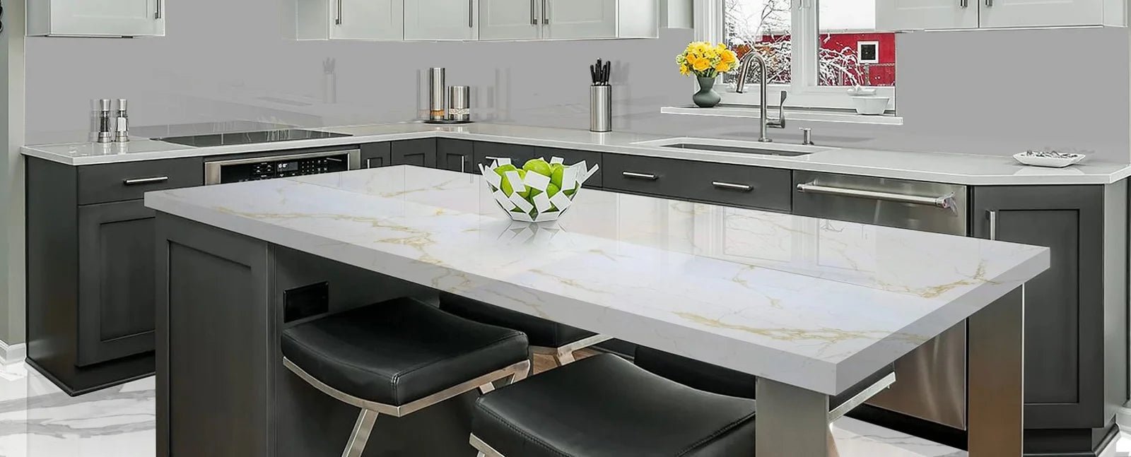 Calacatta Milano Raphael Quartz Raphael Quartz - Zicana Boutique - 2