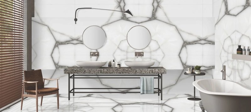 Calacatta Spider Raphael 48" x 48" Field Tile Raphael Porcelain - Zicana Boutique - 2