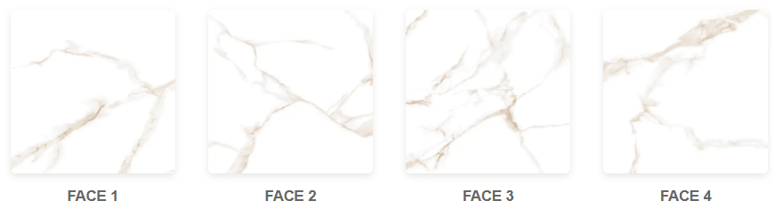 Calacatta Udi Raphael 48" x 96" Field Tile Raphael Porcelain - Zicana Boutique - 6