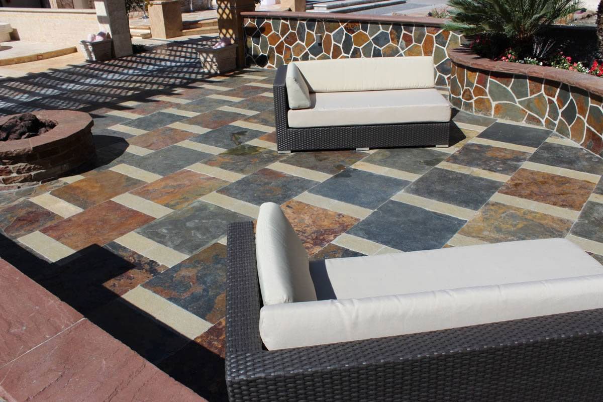 California Gold Slate MSI Field Tiles 24" X 24" MSI - Zicana Boutique - 2