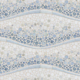 Calypso Blue Ombre Marble Mosaic Artistic Tile - Zicana Boutique - 1