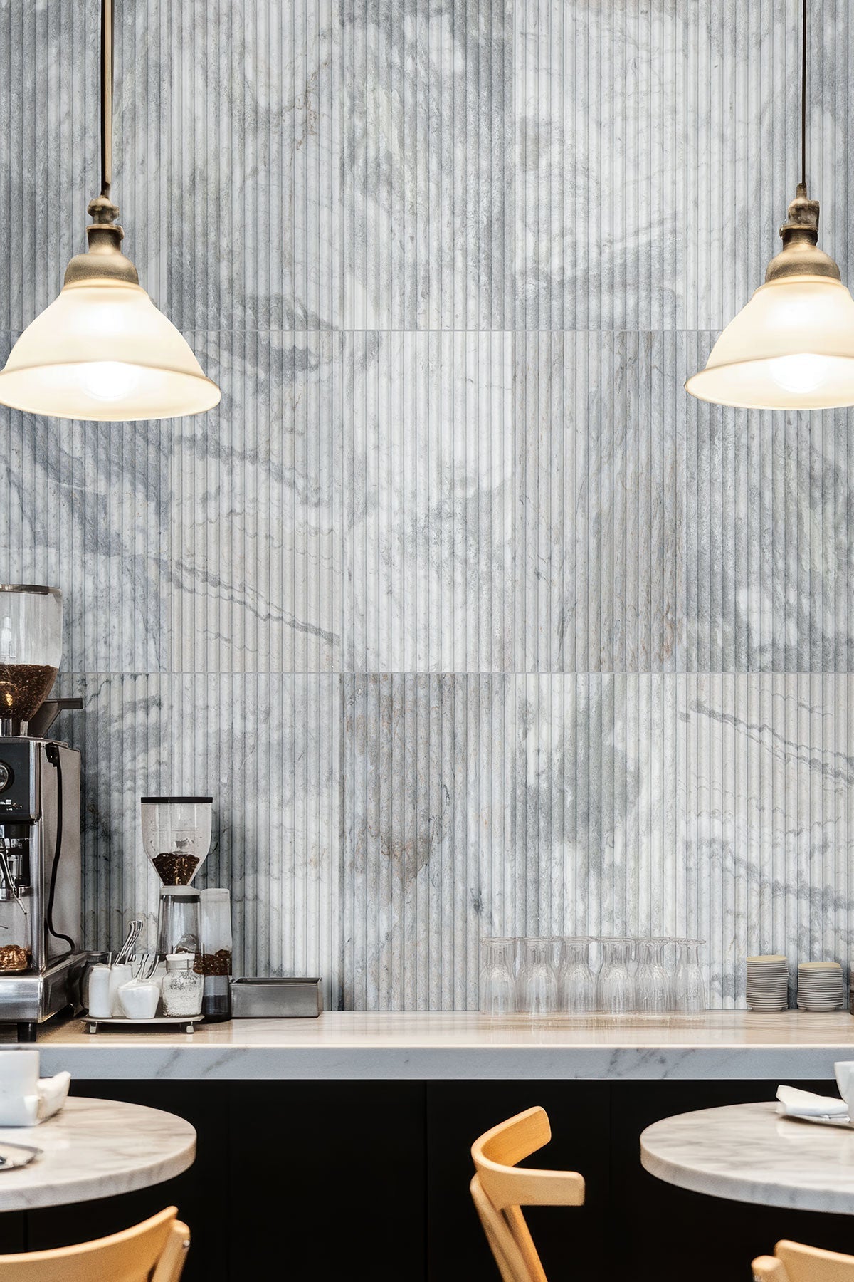 Capri Blue Milano Ribbo Marble MSI Field Tiles 12" X 24" Fluted Pattern MSI - Zicana Boutique - 7