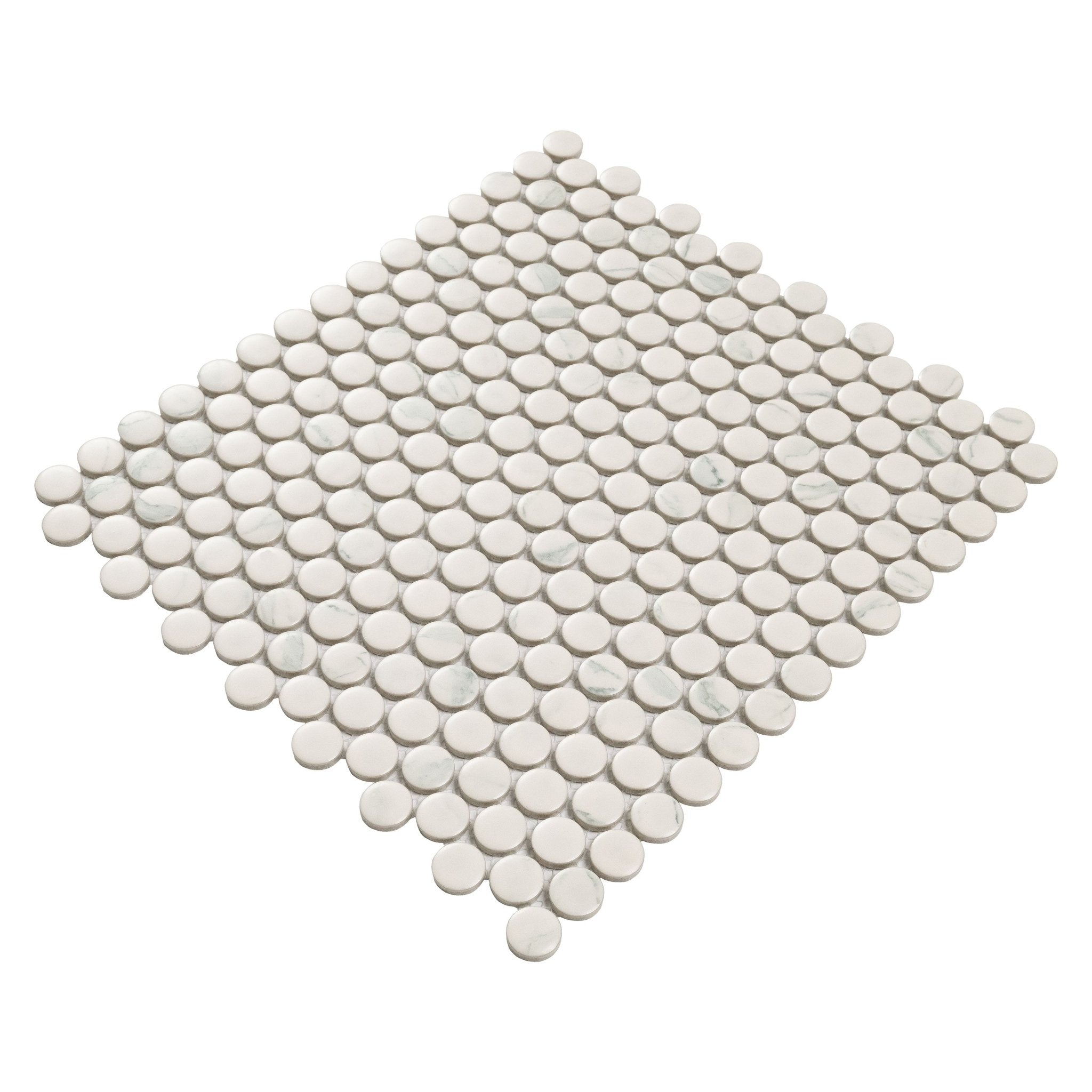 Carrara Porcelain MSI Field Tiles 11" X 12" Penny Round MSI - Zicana Boutique - 3