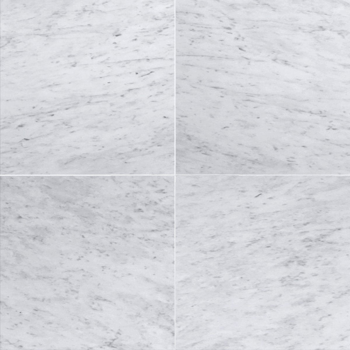Carrara Select Polished Marble File Tile 18''x18''x3/8'' Zicana Boutique - Zicana Boutique - 1