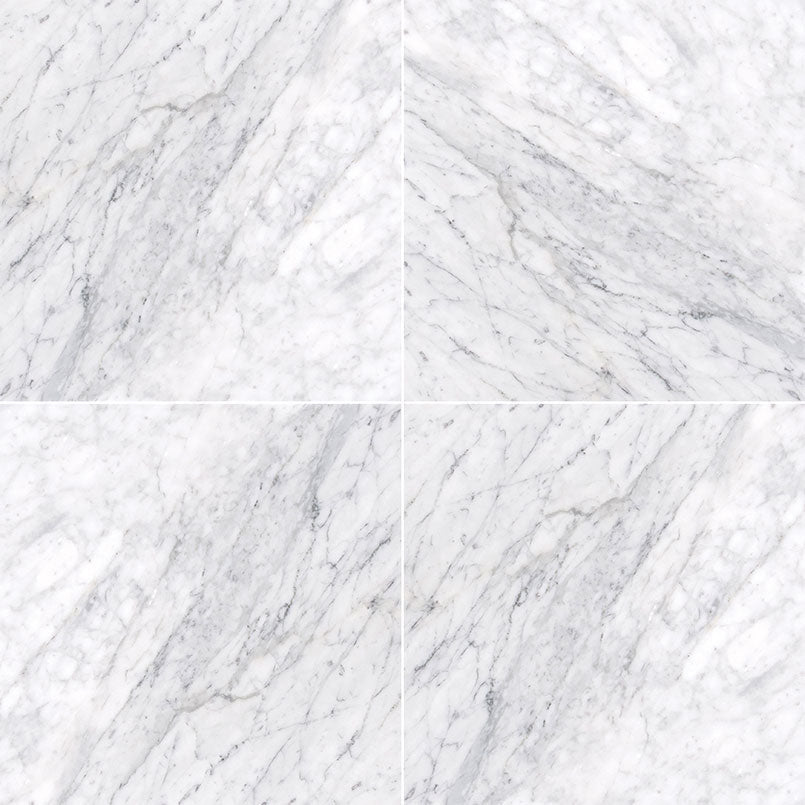 Carrara White Marble MSI Field Tiles 18" X 18" MSI - Zicana Boutique - 1