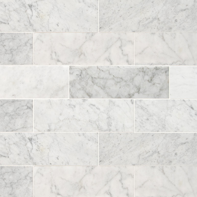 Carrara White Marble MSI Field Tiles 4" X 12" MSI - Zicana Boutique - 5