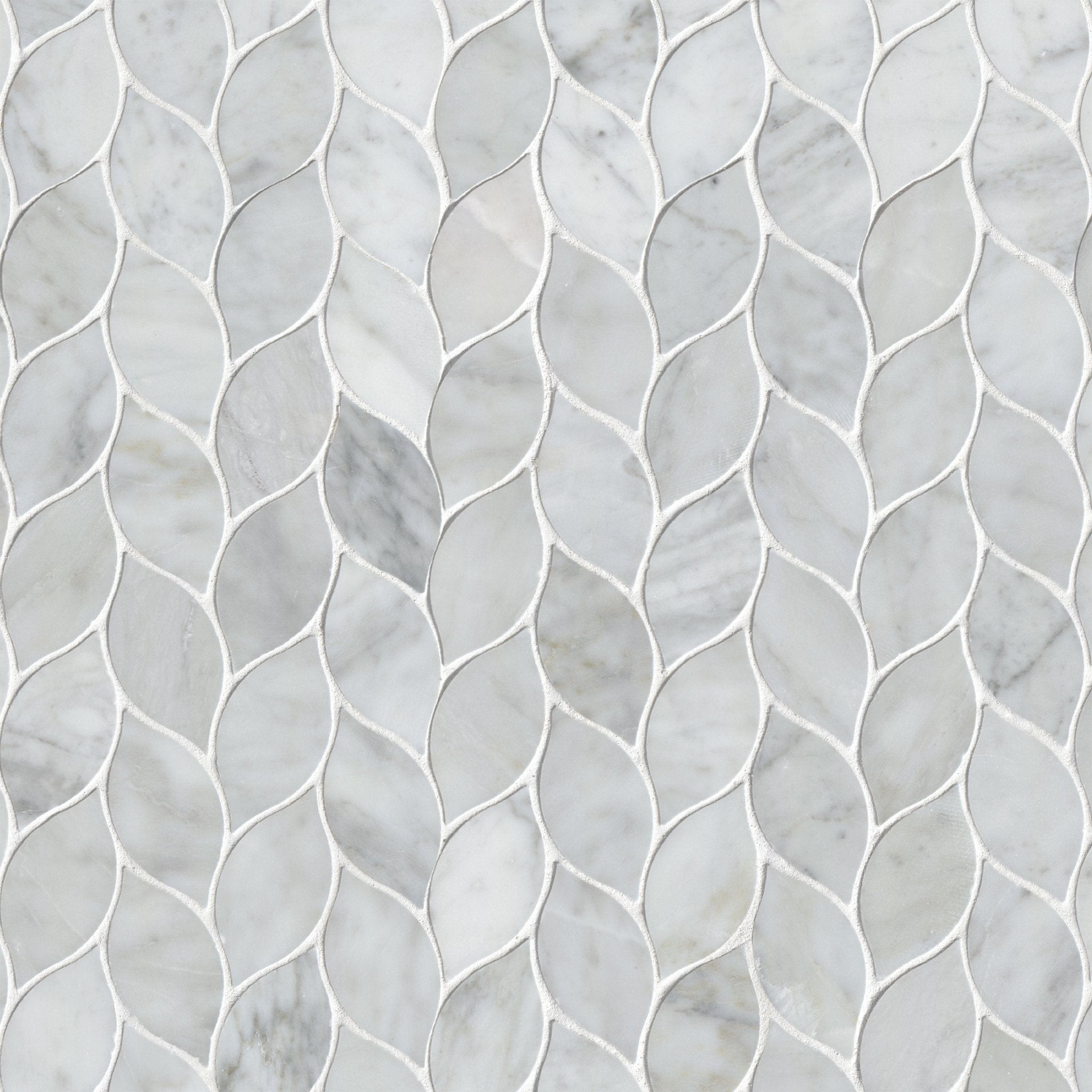 Carrara White Marble MSI Mosaic Tiles 12" X 13" Blanco Pattern MSI - Zicana Boutique - 1