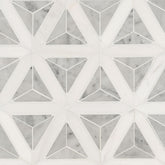 Carrara White Marble MSI Mosaic Tiles 9" X 12" Geometric Pattern MSI - Zicana Boutique - 1