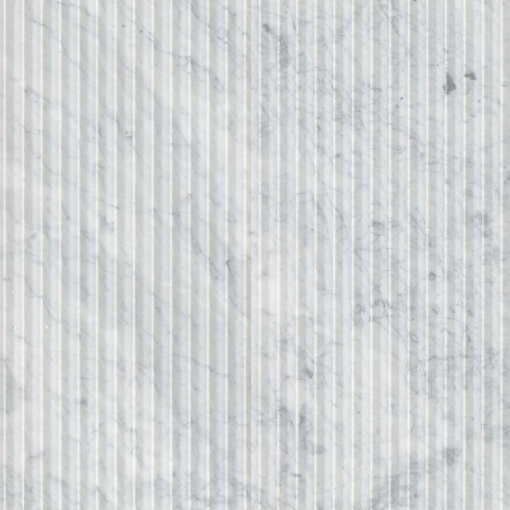 Carrara White Valentino Fluto Marble MSI Field Tiles 12" X 24" Fluted Pattern MSI - Zicana Boutique - 3