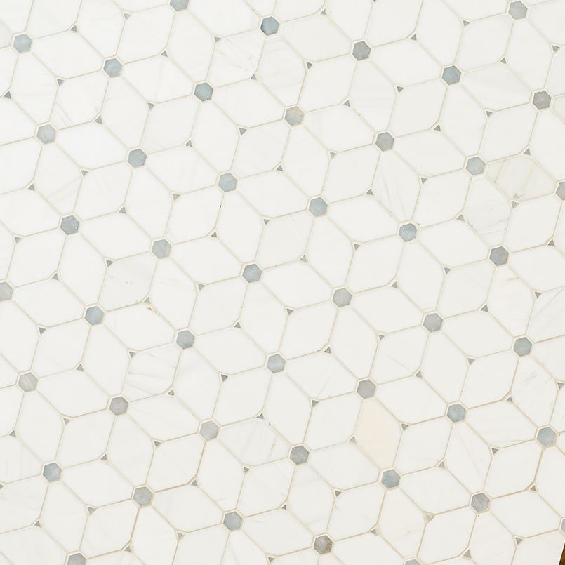 Cecily Grigio Marble MSI Mosaic Tiles 11" X 13" MSI - Zicana Boutique - 3