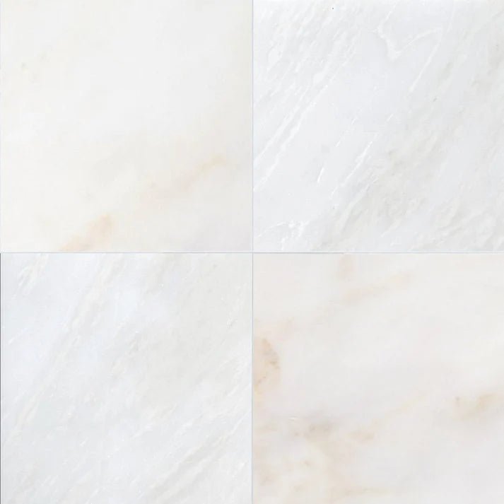 Checkerboard Bianco Rhyno and Calacatta Marble Field Tile 12''x12'' Zicana Boutique - Zicana Boutique - 1