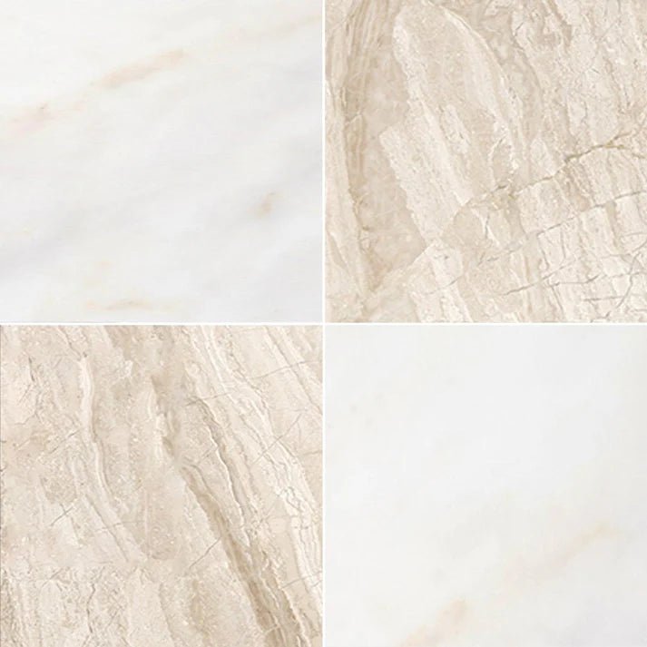 Checkerboard Diano Royale and Calacatta Onciatta Marble Field Tile 12''x12'' Zicana Boutique - Zicana Boutique - 1