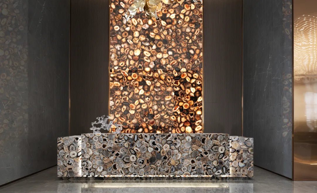 Chocolate Agate Gemstone Zicana Boutique - Zicana Boutique - 2