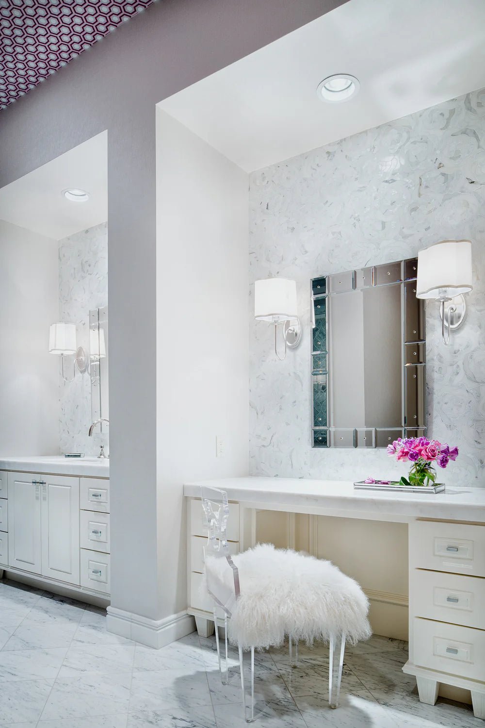 Chrysanthemum Calacatta Gold Waterjet Mosaic Zicana Boutique - Zicana Boutique - 3