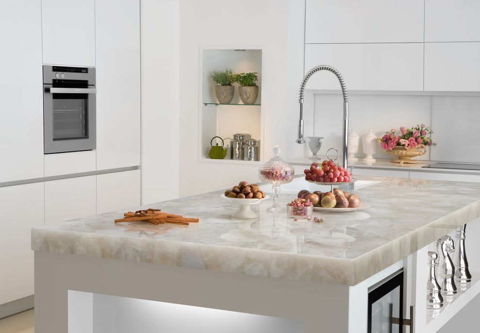 Classic White Quartz Precious Stone Antolini - Zicana Boutique - 2