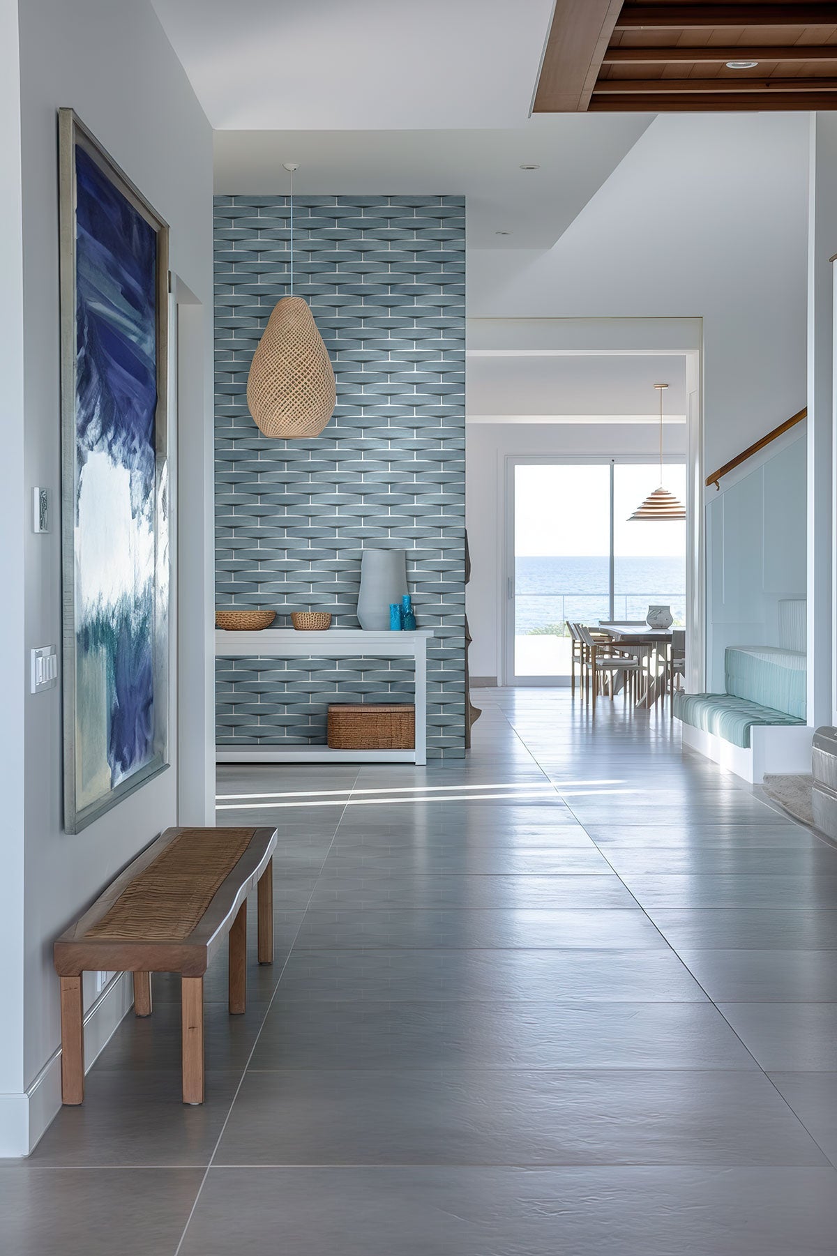 Convex Acqua Porcelain MSI Field Tiles 2" X 10" MSI - Zicana Boutique - 2