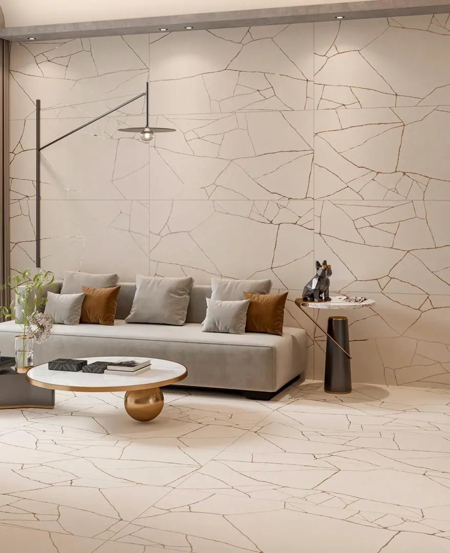 Crepa Crema Raphael 32" x 64" Field Tile Raphael Porcelain - Zicana Boutique - 2