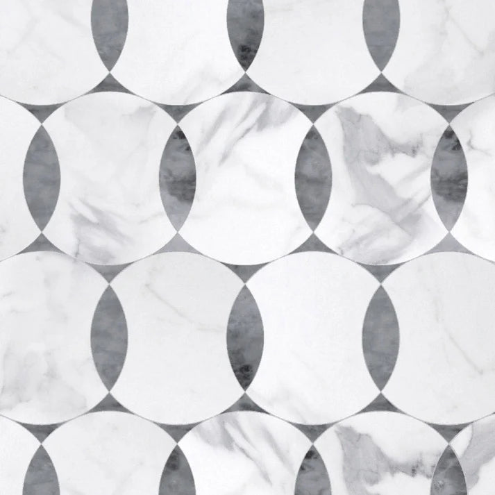 Curvona Circuit Marble Waterjet Mosaic Zicana Boutique - Zicana Boutique - 1