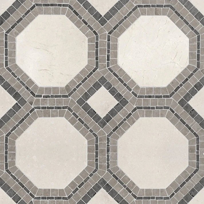 Curvona Kate River Marble Waterjet Mosaic Zicana Boutique - Zicana Boutique - 1