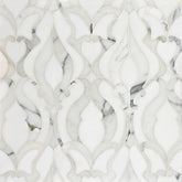 Damask Blanc Waterjet Mosaic Artistic Tile - Zicana Boutique - 1