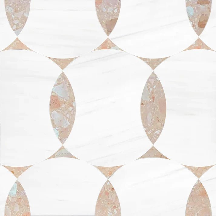 Decova Aldo Rosa Terrazo Waterjet Mosaic Zicana Boutique - Zicana Boutique - 1