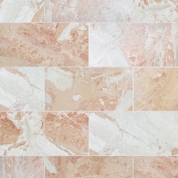 Desert Peach Polished Marble Field Tile 6''x12'' Zicana Boutique - Zicana Boutique - 1