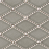 Dove Gray Ceramic MSI Mosaic Tiles 12" X 15" Diamond Pattern MSI - Zicana Boutique - 1